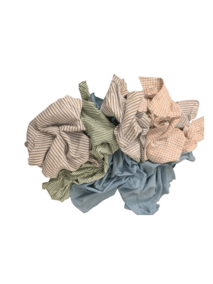 Recycled Colour Cotton Rags, Cut from Shirts & Pajamas